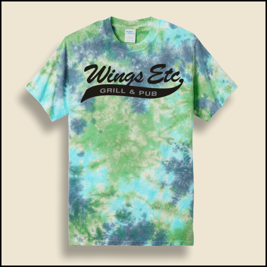 Planet Earth Wings Etc. Crystal Tie Dyed T-Shirt